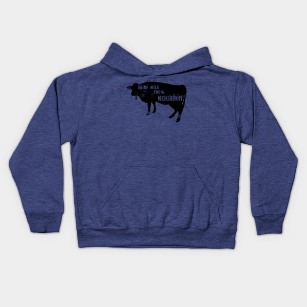 Drink Milk From The Neighbor Kids Hoodie by Pirino